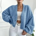 thumbnail image 1 of Ounisa Womens Cardigan Sweater Button Down Long Sleeve Chunky Soft Knit Sweater Fall Open Front Loose Casual Cardigan Coat, 1 of 8