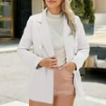 thumbnail image 1 of Ounisa Womens Coats Casual Long Sleeve Solid Color with Button Pocket Work office Blazers Jacket Tops, 1 of 6