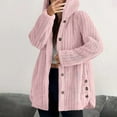 thumbnail image 1 of Ounisa Womens Hoodies Cable Knit Cardigan Sweaters Fall Oversized Long Sleeve Button Open Front Knit Sweater Coats Tops, 1 of 8