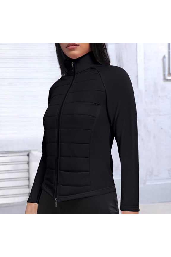 Womens Lightweight Full Zip Running Track Jacket Workout Slim Fit Yoga Sportwear with Thumb Holes