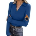 thumbnail image 1 of Ounisa Womens Long Sleeve Stretch Crewneck Ribbed T-Shirt Fitted Casual Basic Tops, 1 of 9