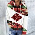 thumbnail image 1 of Ounisa Womens Oversized Hoodies Fleece Drawstring Retro Sweatshirts Fall Fashion Pullover Sweaters Winter Christmas Tree Santa Claus Heart Graphic Clothes, 1 of 5