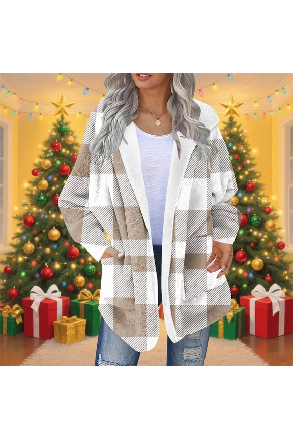 Womens Oversized Hoodies Full Zipper Pullover Sherpa Jacket Zip up Sweatshirt Fuzzy Fleece Soft Warm Outerwear Tops with Pockets