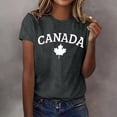 thumbnail image 1 of Ounisa Womens Short Sleeve T Shirts Crew Neck All Over Print Casual Loose Fit Soft Comfy Spring Summer Daily Wear Basic Tops S-3XL, 1 of 5