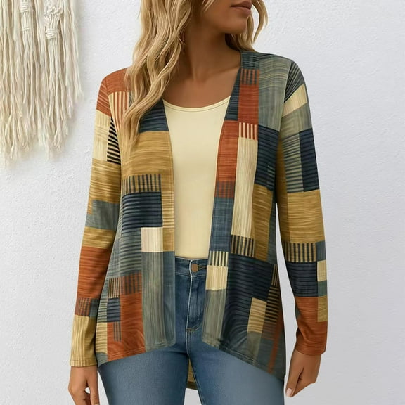 Ounisa Womens Tops Dressy Casual Long Sleeve Business Knit T Shirts V Neck Pleated Work Blouses Loose Fall Trendy Clothes Coats