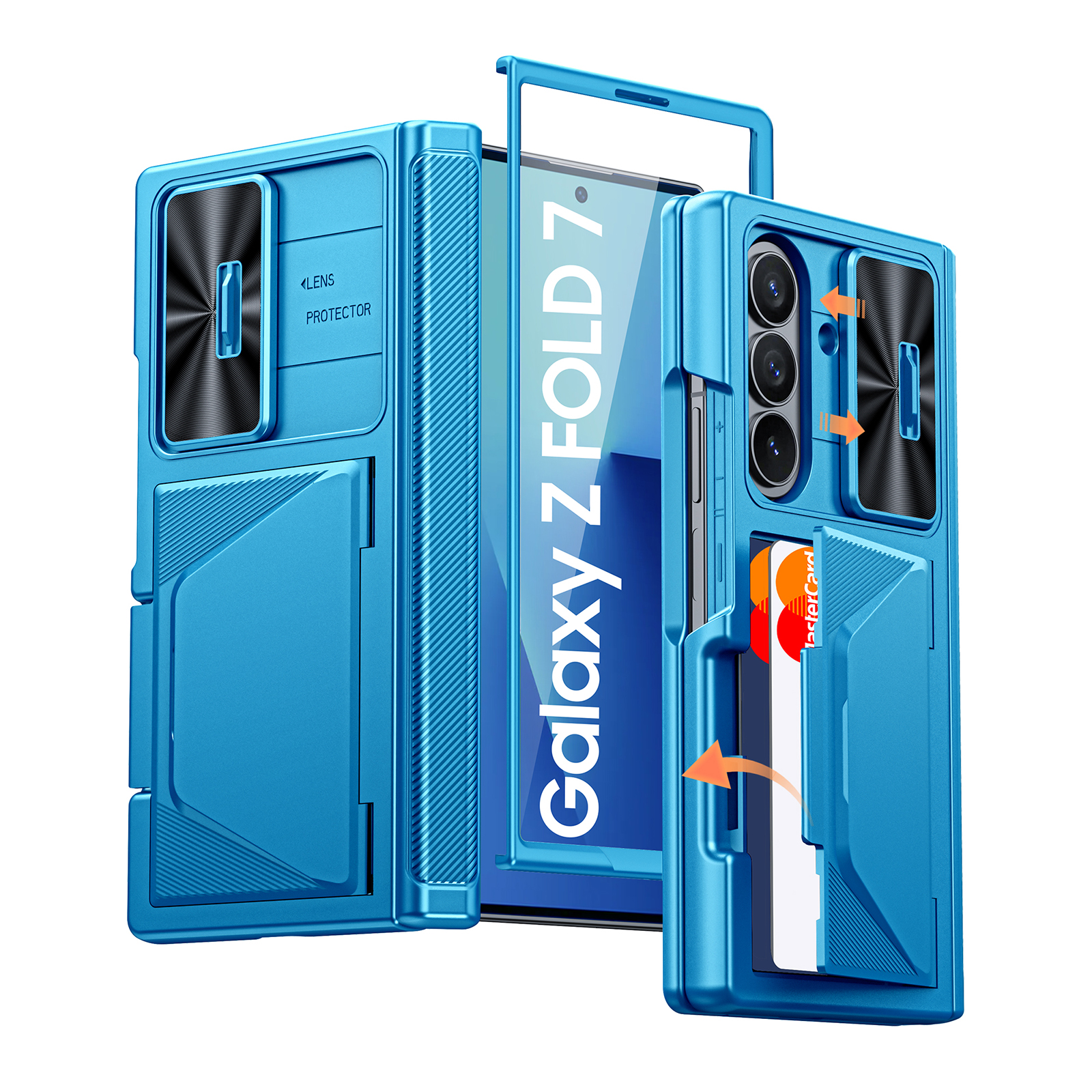Oupeigar for Samsung Galaxy Z Fold 7 Phone Case,with Card Holder ...