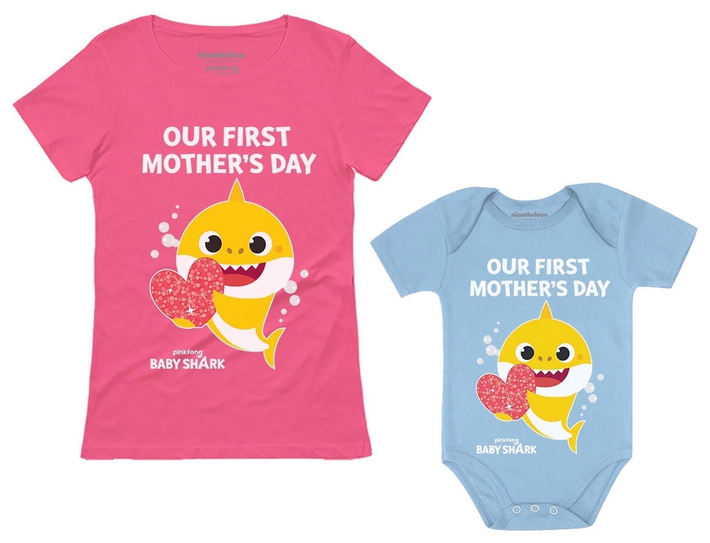 Our 1st Mothers Day Baby Shark Doo Doo Doo Outfits Mommy and Me