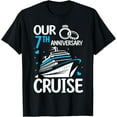 thumbnail image 1 of Our 7th Wedding Anniversary Cruise Tee 7 Years Anniversary T-Shirt, 1 of 5