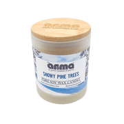Our Aroma 10 Oz Snowy Pine Trees Soy Wax Jar Candle