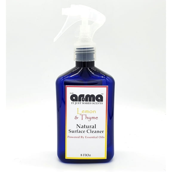 Our Aroma AMS-CTL-032 8 fl oz Thyme & Lemon Natural Multi Surface Cleaner Spray Bottle