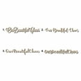 thumbnail image 1 of Our Beautiful Chaos Sign Unfinished Wood Cutout Home Decor DIY Option 1- 18" Wide / 1/8", 1 of 3
