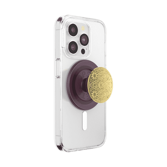 PopSockets Phone Grip for MagSafe, Magnetic Holder, Phone Stand, Purple - Enamel Mosiac