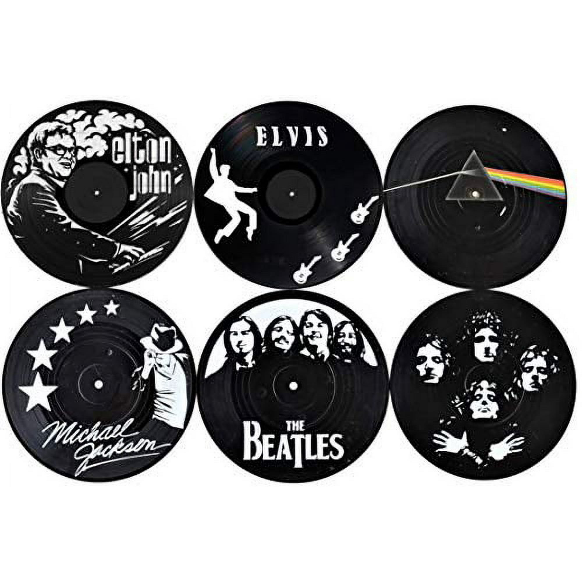 Our Casa Vinyl Record Coasters For Drinks | Home Decor Music