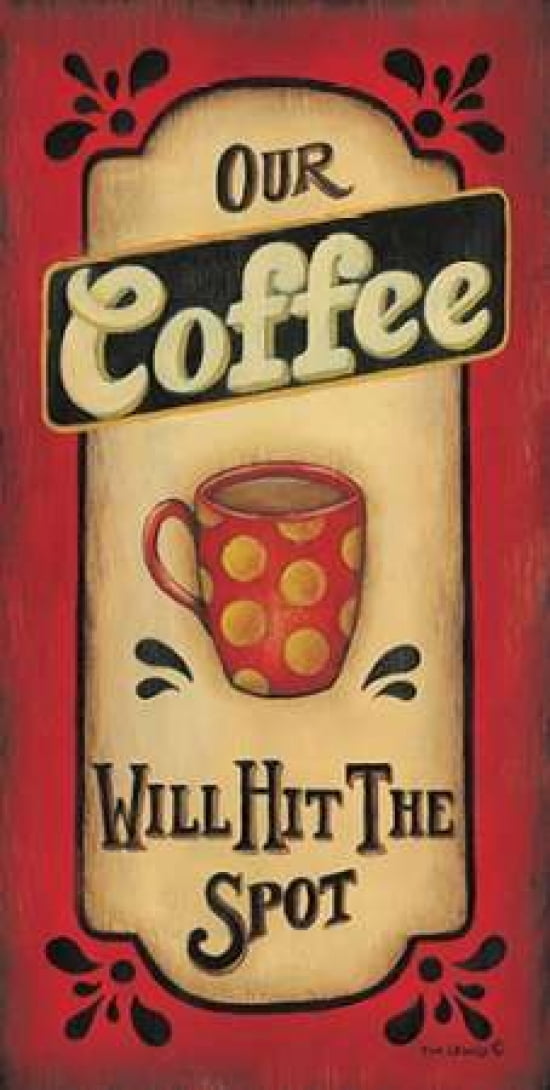 Our Coffee Canvas Art - Kim Lewis (10 x 20)