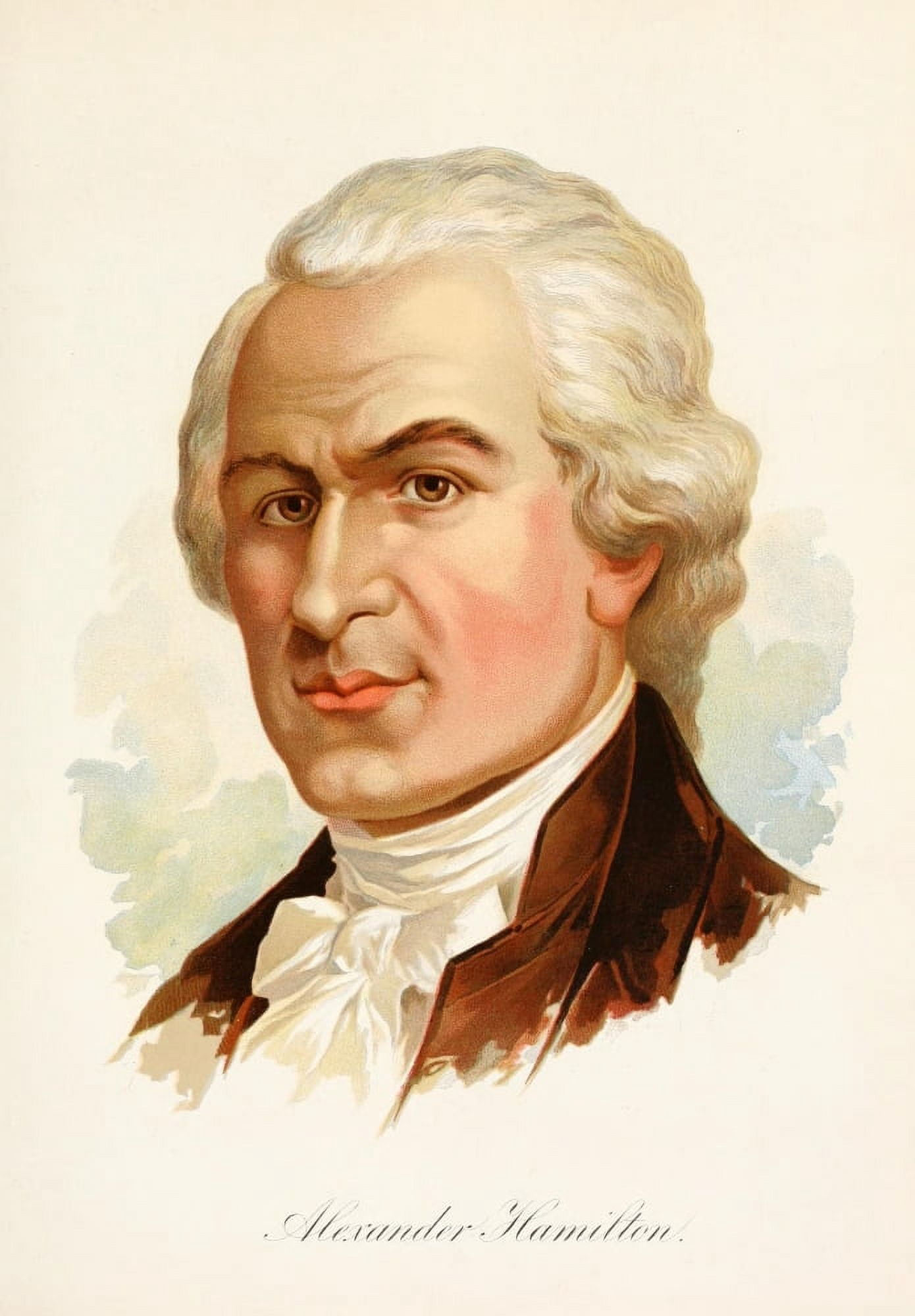 Our Country 1891 Alexander Hamilton founding Father of United States Canvas Art - Unknown (24 x 36)
