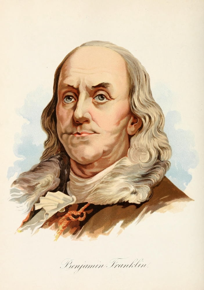 Our Country 1891 Benjamin Franklin Canvas Art - Unknown (24 x 36)