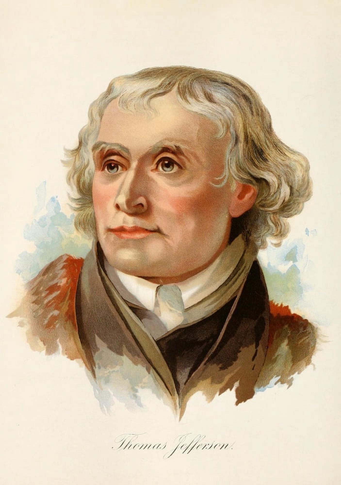 Our Country 1891 Thomas Jefferson Canvas Art - Unknown (24 x 36)