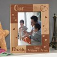 thumbnail image 1 of Our Daddy Personalized Wooden Picture Frame  8" x 10" Brown (Vertical), 1 of 1