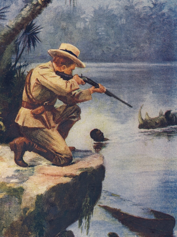 Our Darlings c1900 Hunting Canvas Art - Unknown (18 x 24)