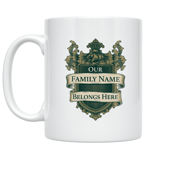 Our Family Name Belongs Here - Family Heritage Enthusiast - 11 oz Ceramic Coffee Mug