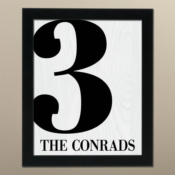 Our Family Personalized Framed 8x10 Canvas