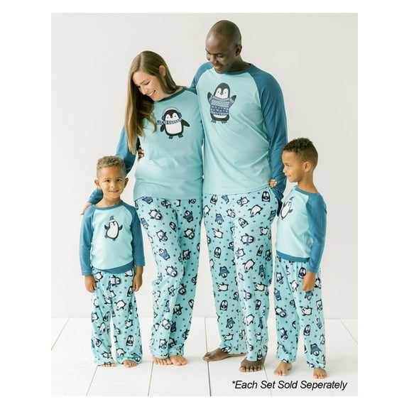 Our Family Pjs Family Matching Pajamas, Fleece Penguin Onesies