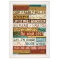 thumbnail image 1 of TrendyDecor4U Our Family Rules By Marla Rae Framed Print MA610-226G, 1 of 3