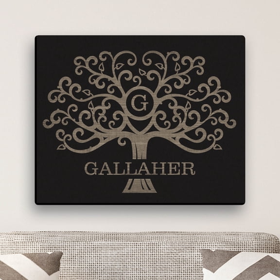Our Family Tree Personalized 16 x 20 Canvas