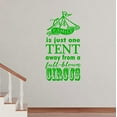 thumbnail image 1 of Our Family is Just One Tent Away From a Full-Blown Circus Popular Quality Quotes for the Home Vinyl Stickers, 23 x 12 , Lime Green, 1 of 3