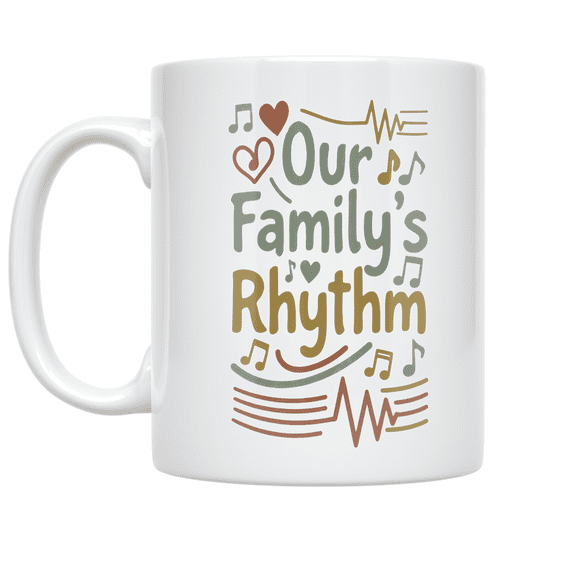 Our Family's Rhythm - Family Lover - 11 oz Ceramic Coffee Mug