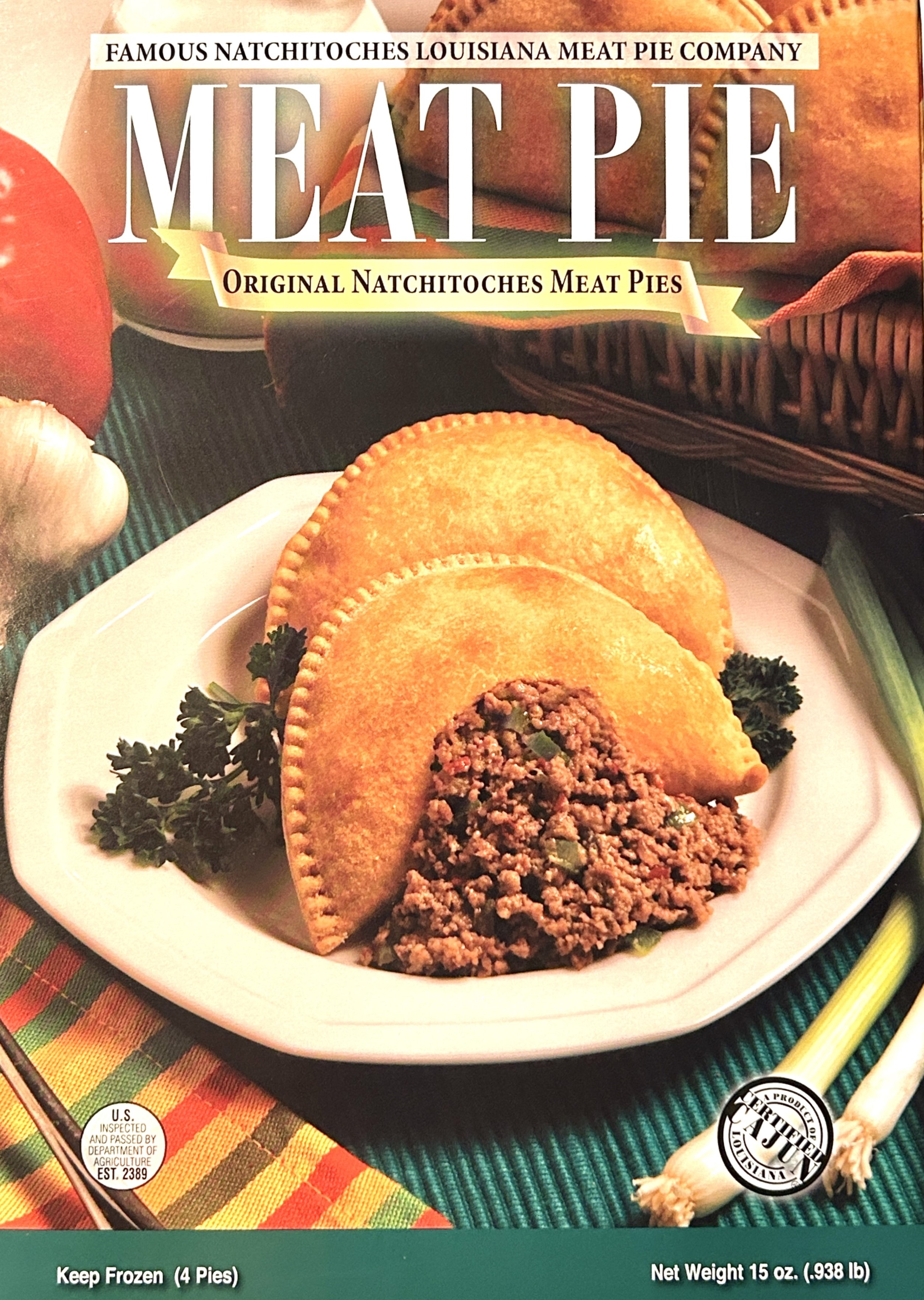 Our Famous Natchitoches Meat Pie Company Original 4 Ct, Frozen