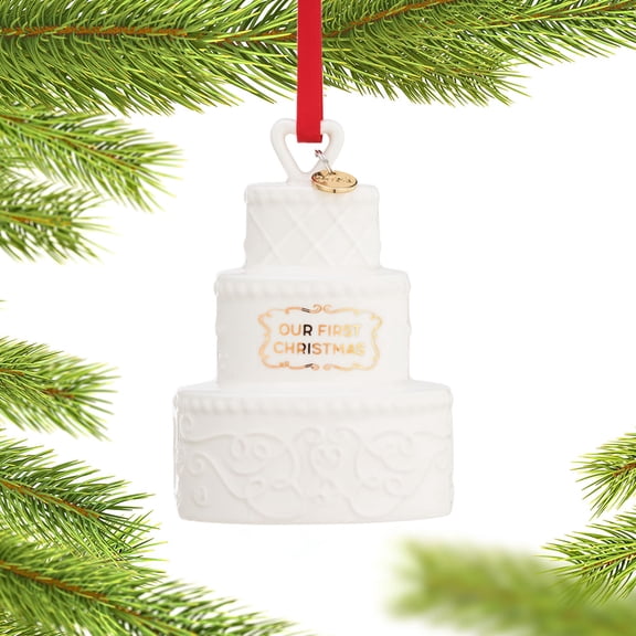 Our First Christmas Cake Ornament