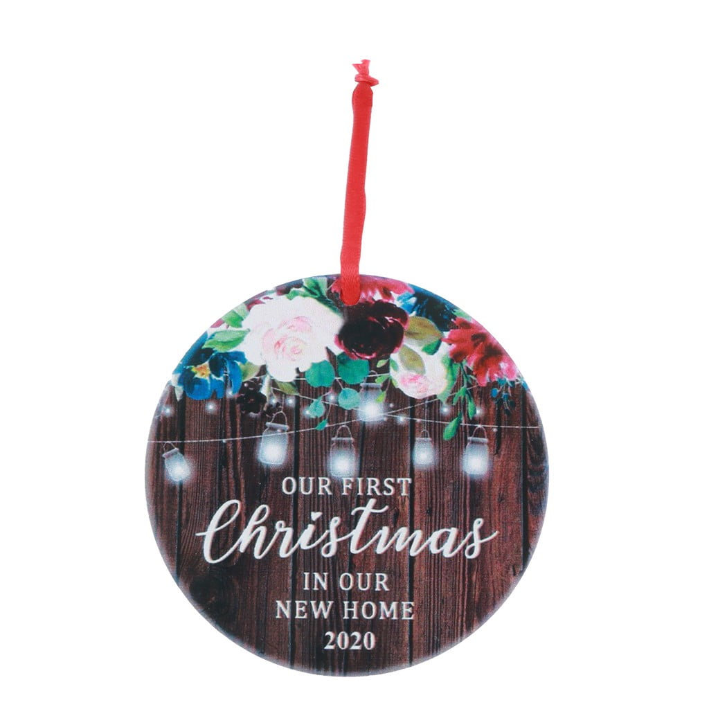 Our First Christmas Ornaments 2020 Delicate Iron Art Christmas Pendant