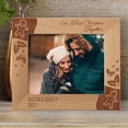 thumbnail image 1 of Our First Christmas Together Personalized Wooden Frame-10" x 8" Brown Horizontal, 1 of 1