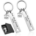 thumbnail image 1 of Our First Home Keychains New House Keychain New Home Keychain House Keyrings 2025 Housewarming Gift, 1 of 15