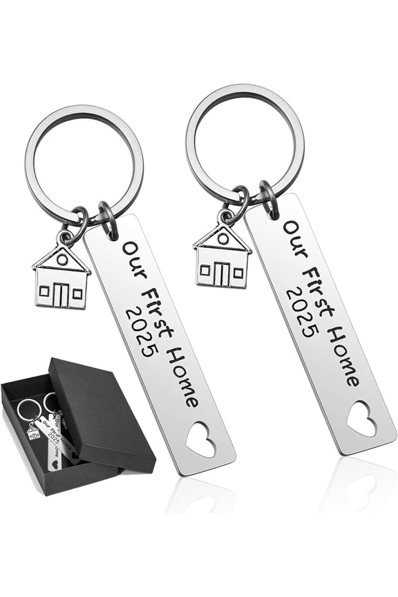 Our First Home Keychains New House Keychain New Home Keychain House Keyrings 2025 Housewarming Gift