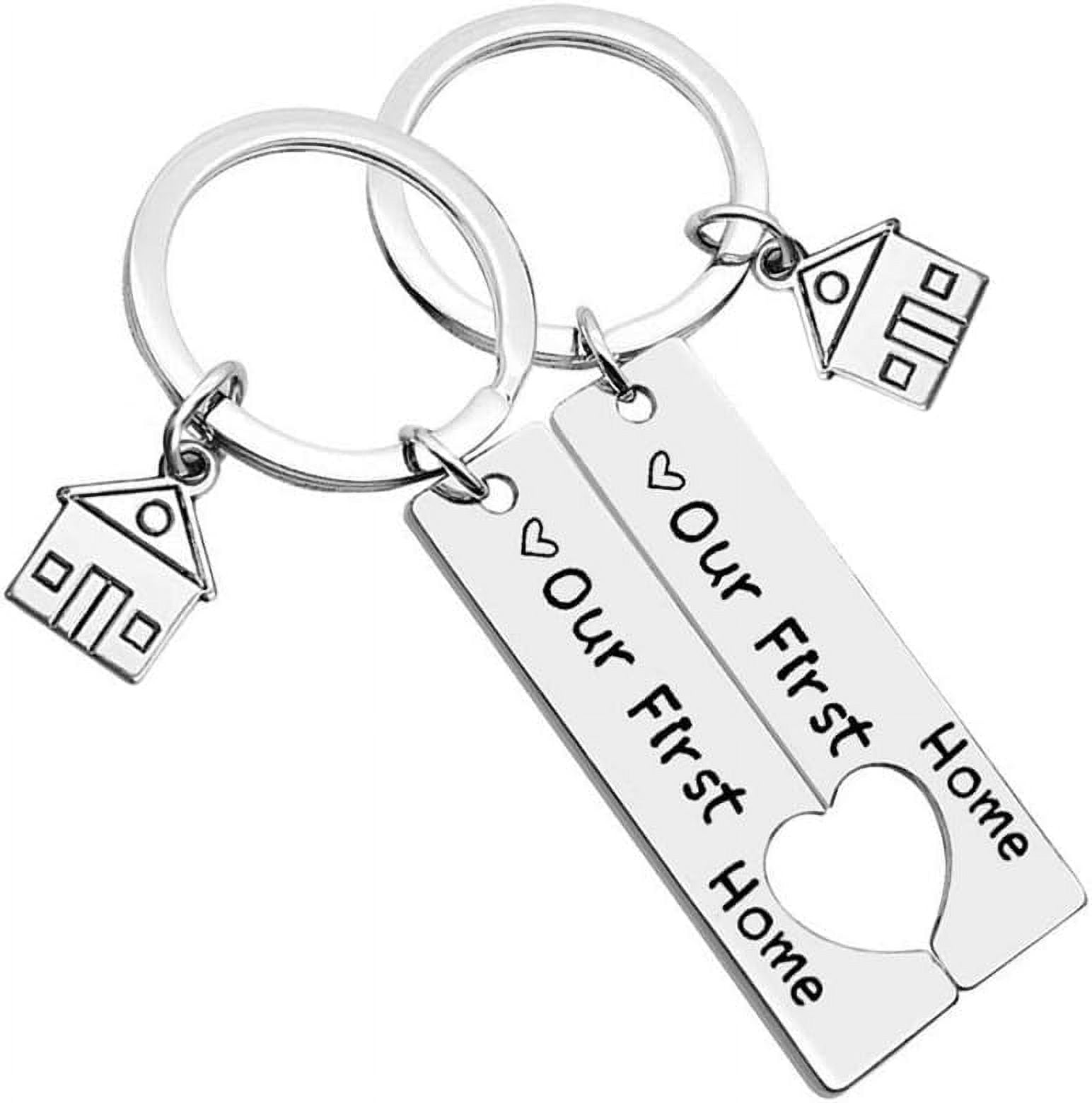 Our First Home Keychains New House Keychain New Home Keychain House ...