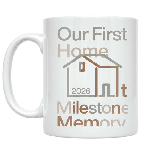 Our First Home Milestone Memory - New Homeowner - 11 oz Ceramic Coffee Mug