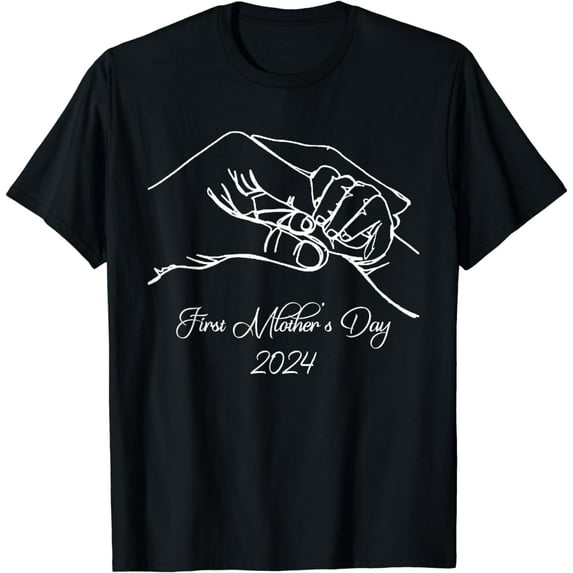 Our First Mothers Day Matching Women Baby First Time Mom T-Shirt