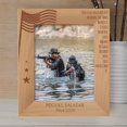 thumbnail image 1 of Our Flag Does Not Fly Because The Wind Moves It Personalized Wooden Frame 8" x 10" Brown (Vertical), 1 of 1
