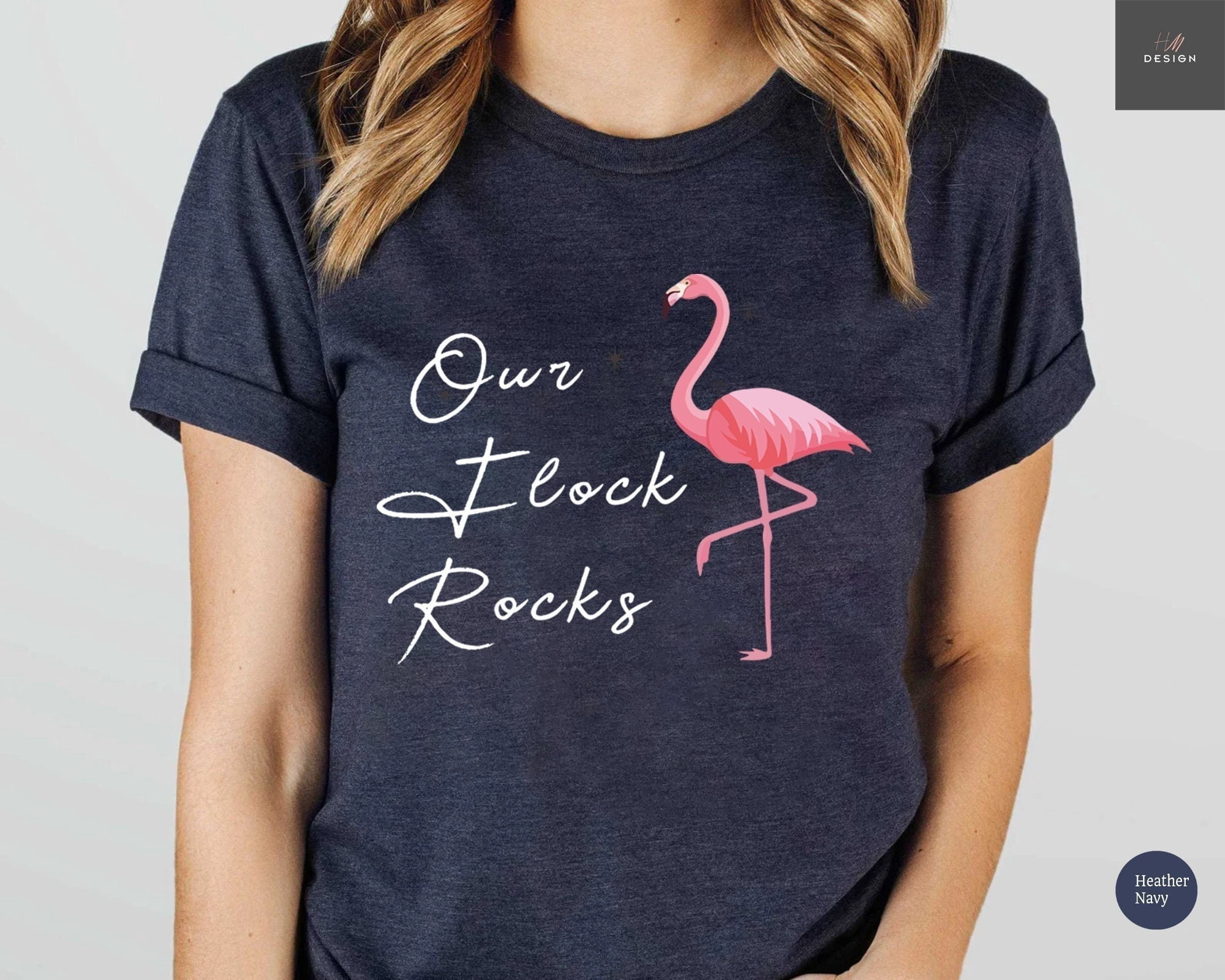 Our Flock Rocks Flamingo, Flamingo Shirt, Summer Shirts, Flamingo Gift ...