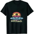 thumbnail image 1 of Our Flock Rocks Flamingos Lover Family Vacation Group T-Shirt, 1 of 5