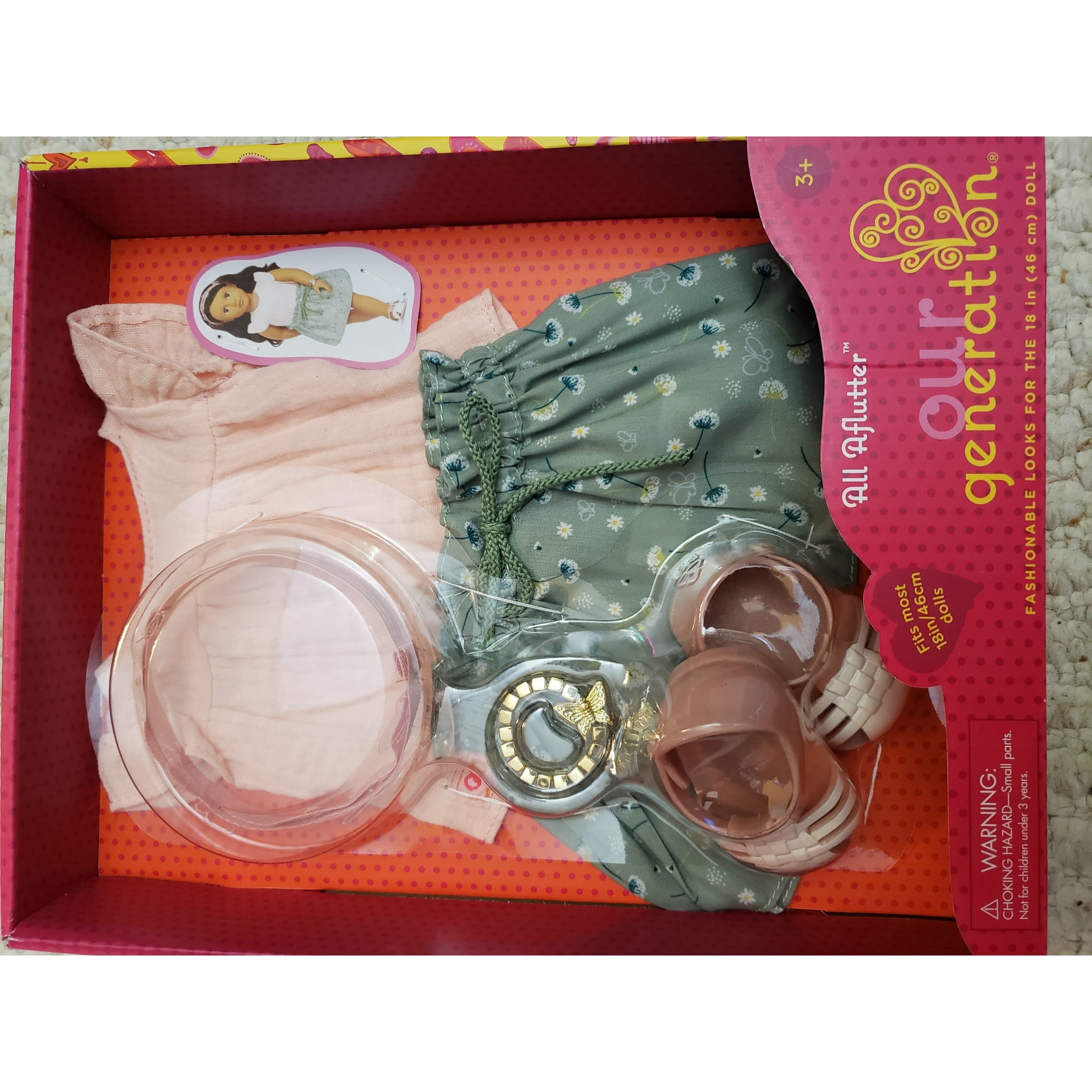 Our Generation Ready For Chocolate Baking Outfit & Accessories For 18 Dolls