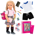 thumbnail image 1 of Our Generation 18inch Posable School Doll with Storybook, Accessories, Hally, 1 of 1