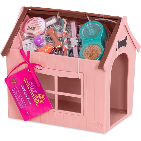 Our Generation Dog House Playset for 18" Dolls & Plush Pets - OG Puppy House