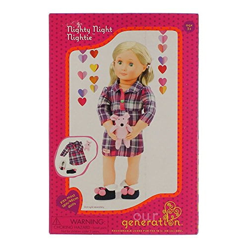 Our Generation Doll Outfit - Nightgown w/ Stuffed Animal