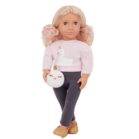 Our Generation Eliana 18" Fashion Doll & Plush Swan