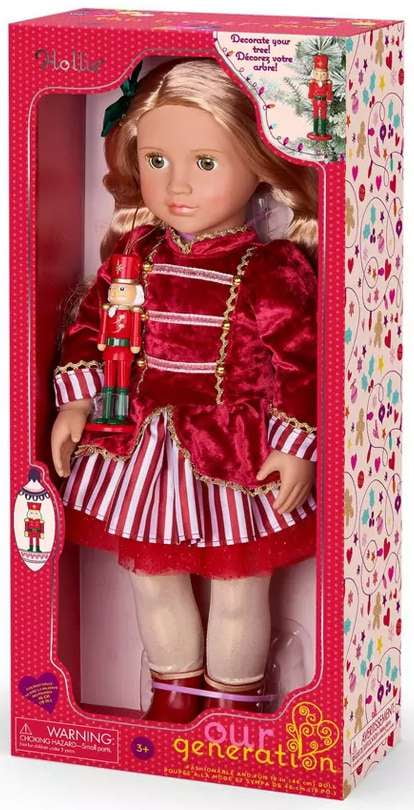 our generation holiday dress Our Generation Holiday Doll with Sequin Dress main image 0