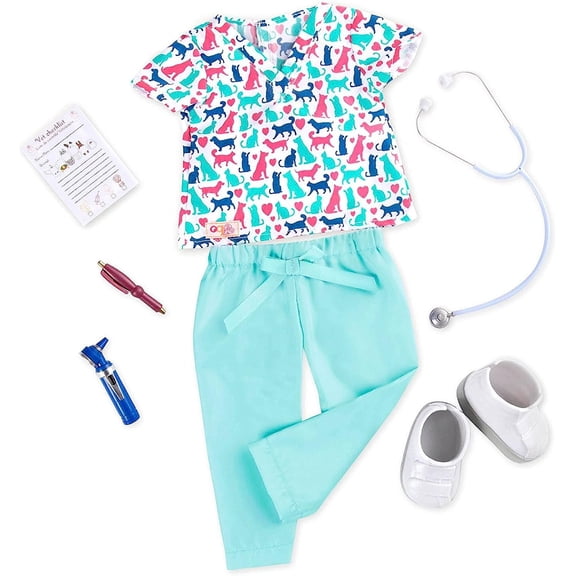 Our Generation New Healthy Paws Outfit/Playset for Most 18 Dolls