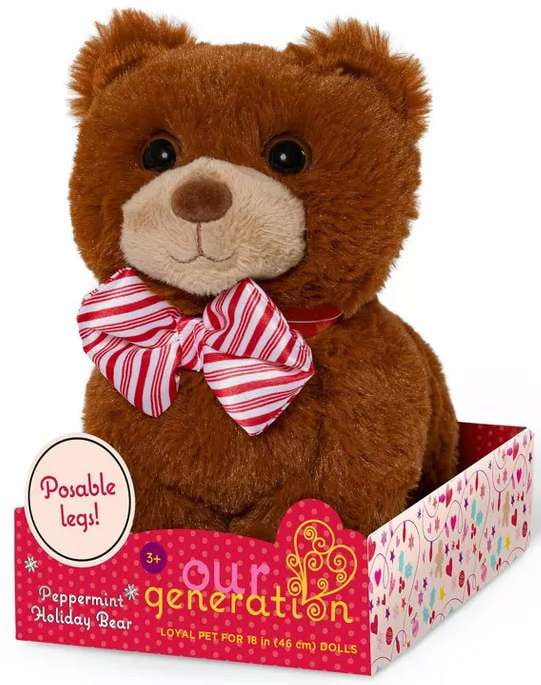Our Generation Peppermint Holiday Bear Plush